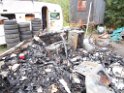 Wohnwagen ausgebrannt Koeln Muelheim Muelheimer Ring Piccoloministr P040